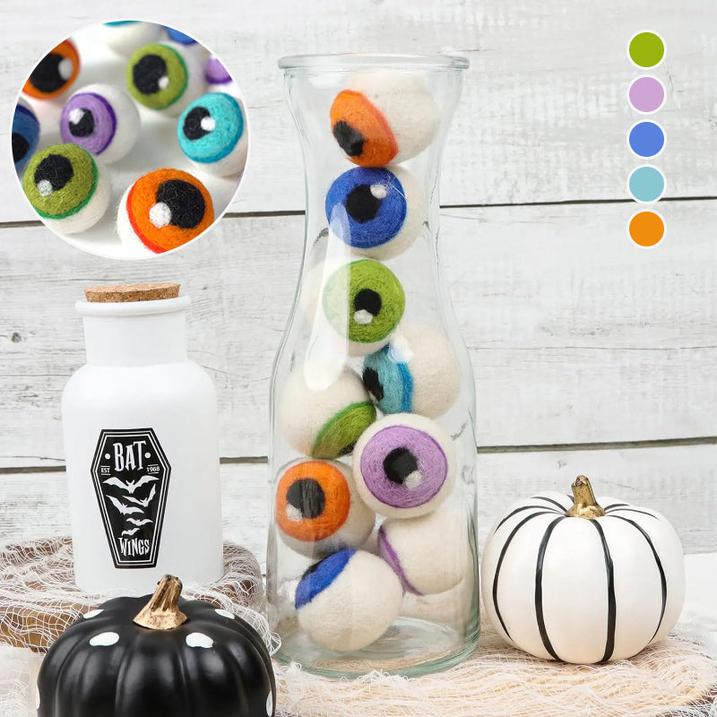 Halloween Monster-oogbollen in vilt