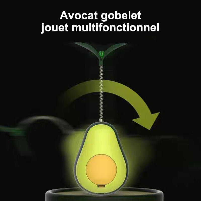 Jouet multifonctionnel pour chat en forme d'avocat