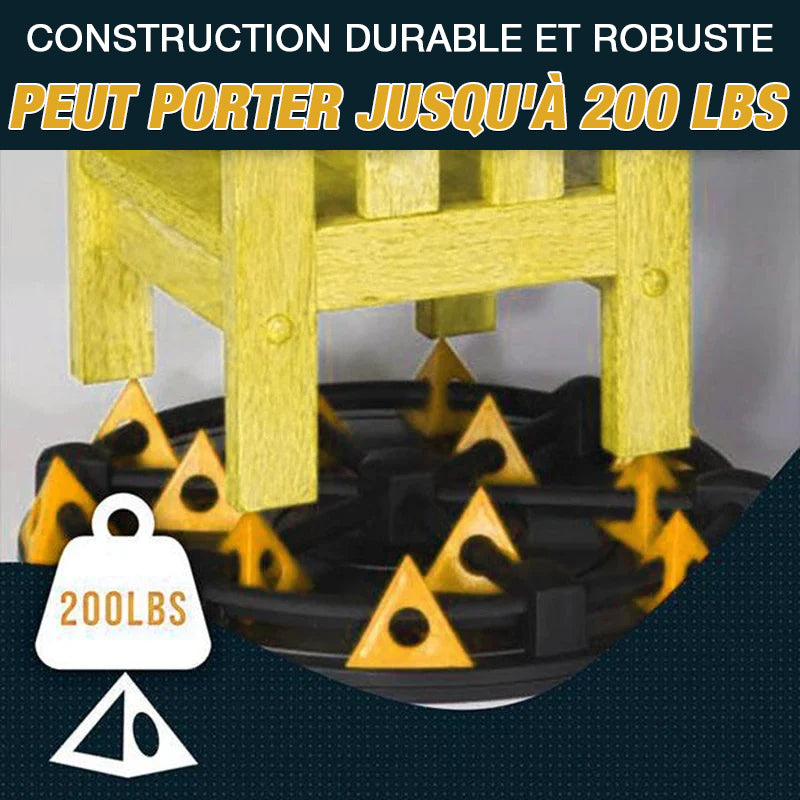 Support de pied triangulaire en plastique