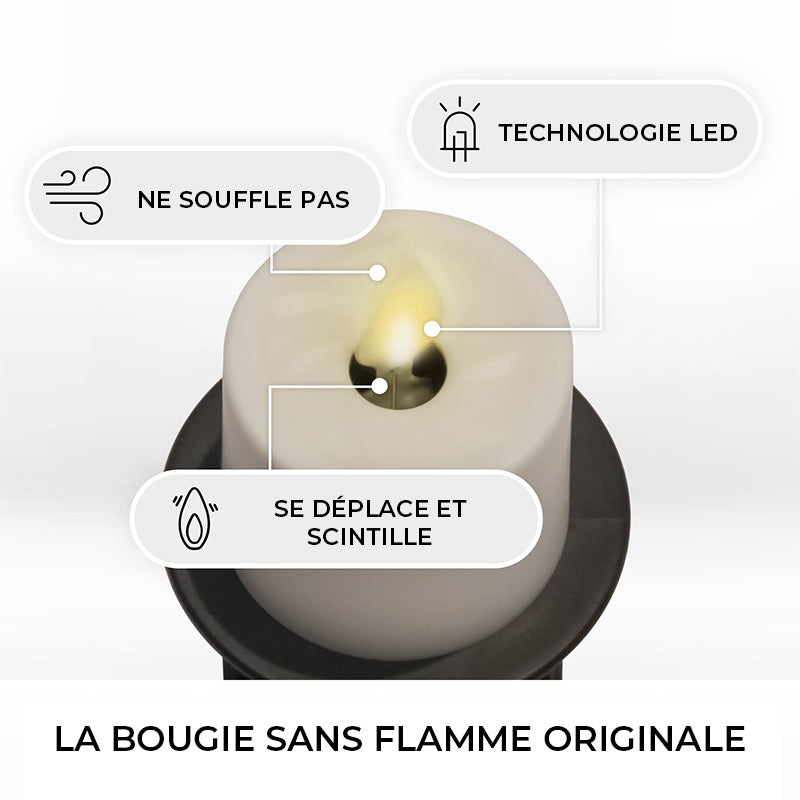 Veilleuse à bougie sans flamme