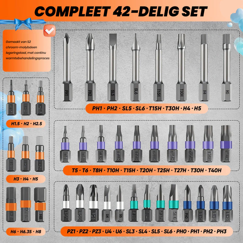 42 in 1 Magnetische Schroevendraaierset