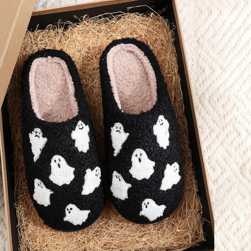 Halloween spook pluche pantoffels