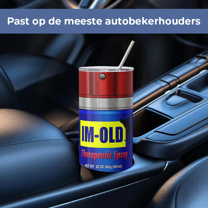 Thermosbeker met vuil patroon