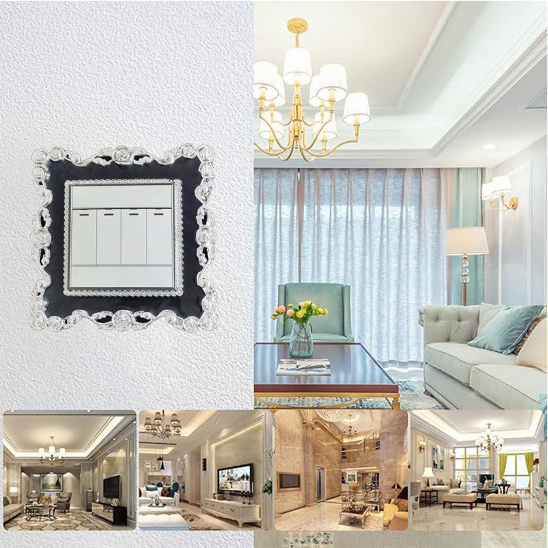 Couvercle Décoratif de Interrupteur avec Design Floral