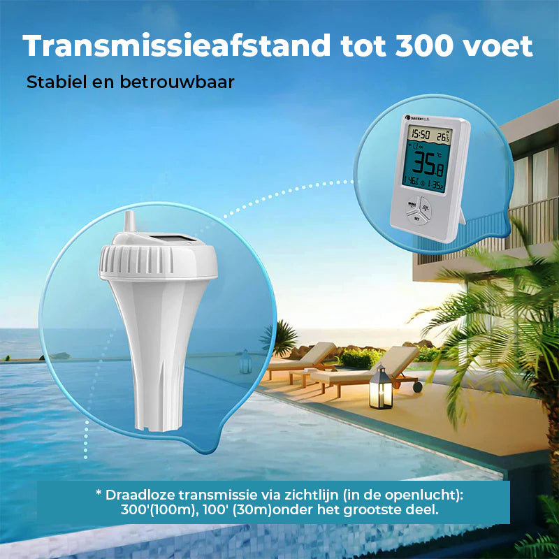 Draadloze zwembadthermometer