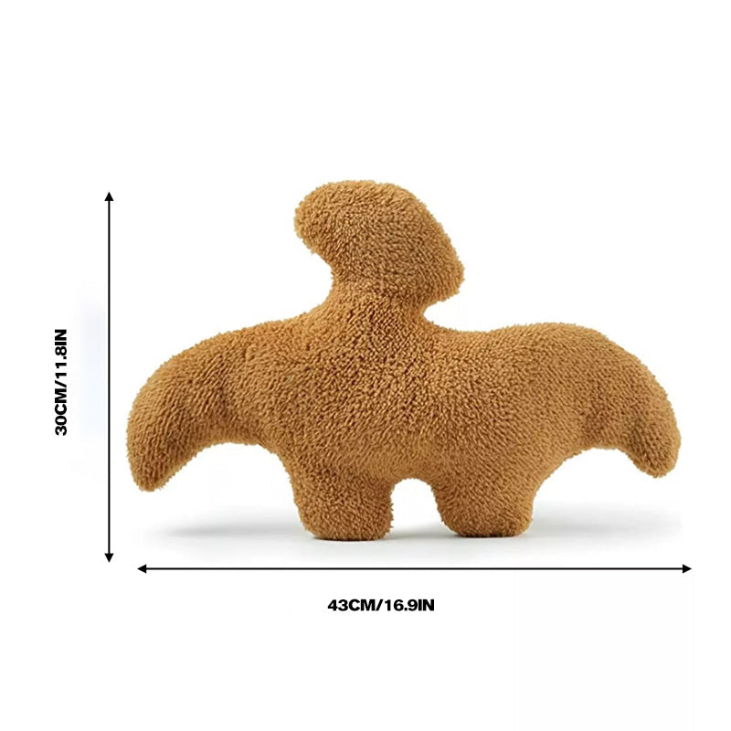 Coussin en peluche dinosaure