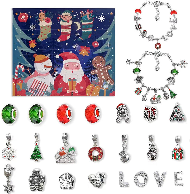 DIY 24 Dagen Kerst Aftelkalender Armbandenset