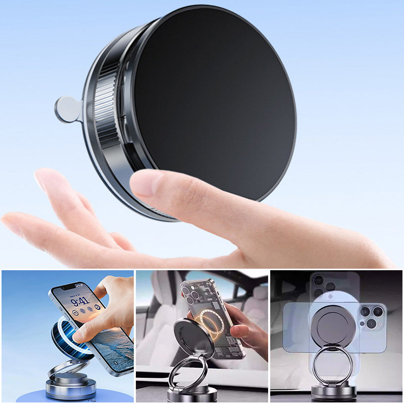 Support magnétique pour téléphone à ventouse 360° ajustable