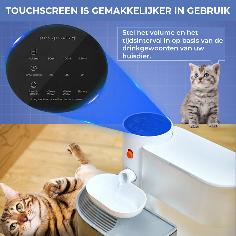 Automatische drinkfontein voor huisdieren