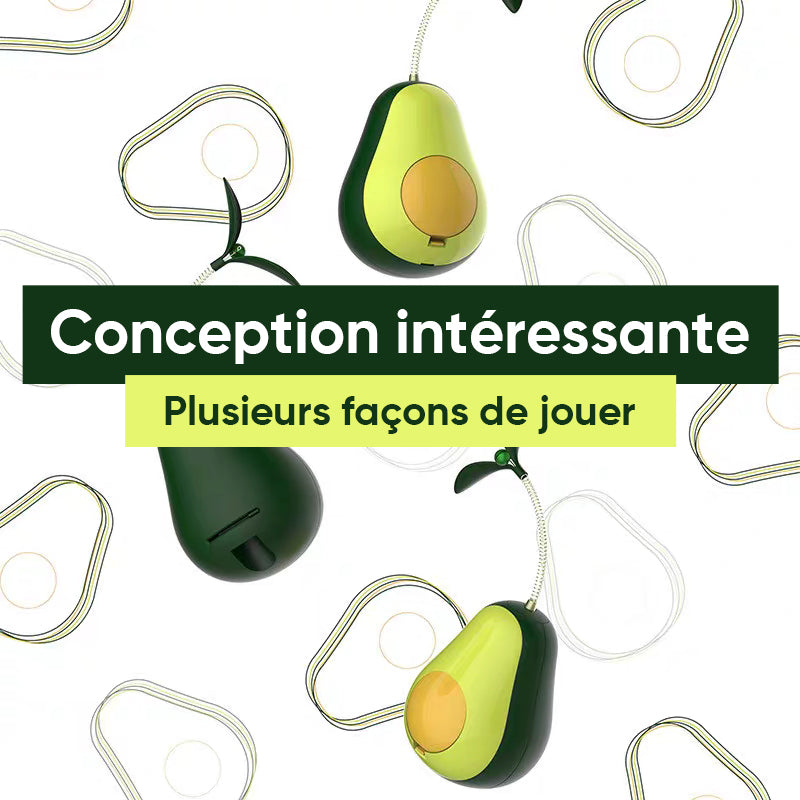 Jouet multifonctionnel pour chat en forme d'avocat