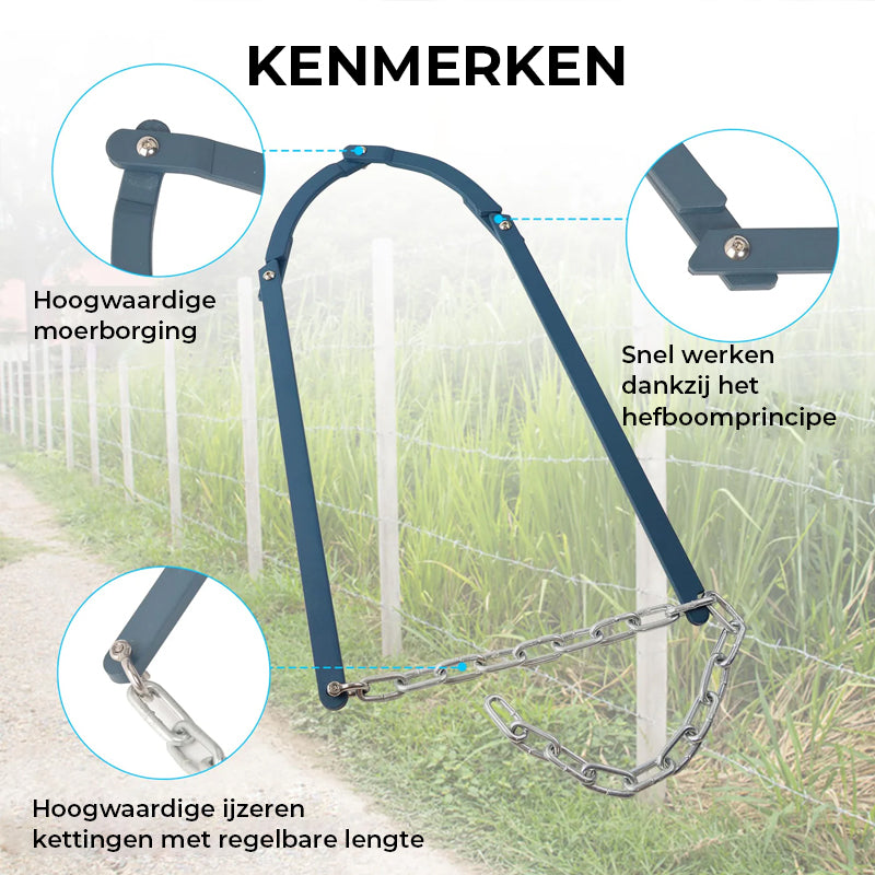 Handmatig hekwerk repareren Retainer