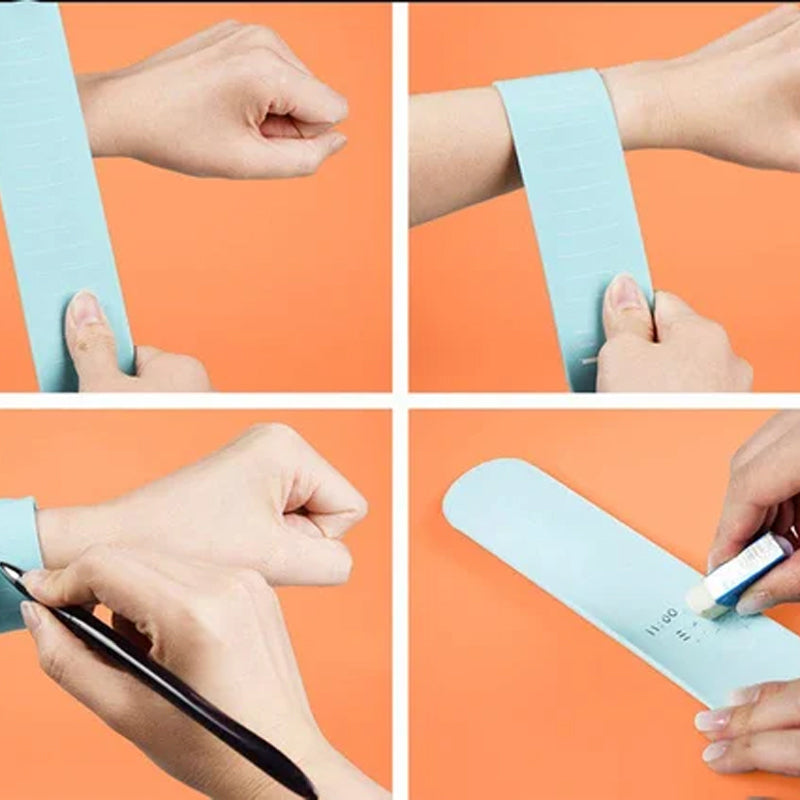 Bracelet mémo réutilisable en silicone