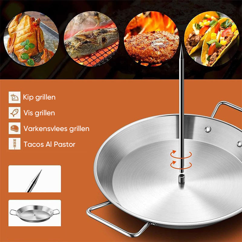 Roestvrijstalen verticale schroefgrill