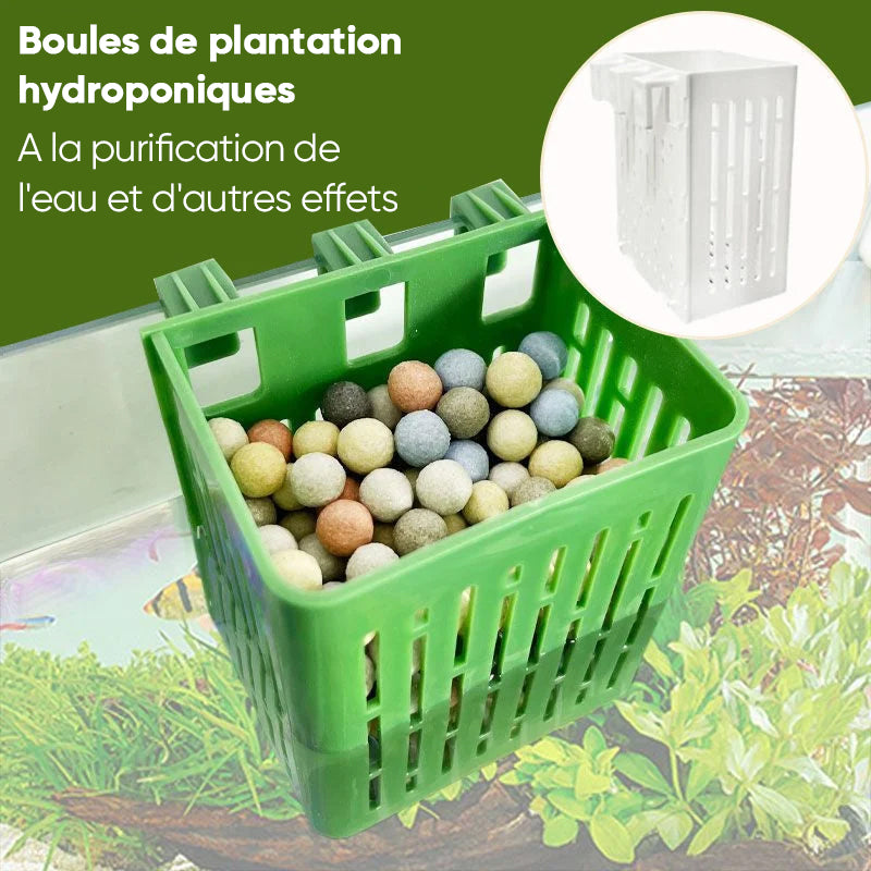 Panier de plantation hydroponique pour aquarium