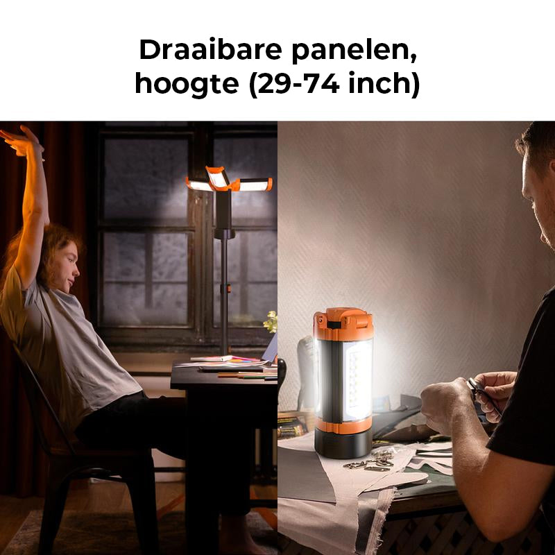 Verbeterde draagbare kampeerlamp met beugel
