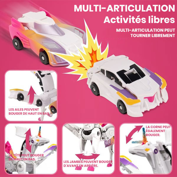 Voiture licorne déformée Jouets
