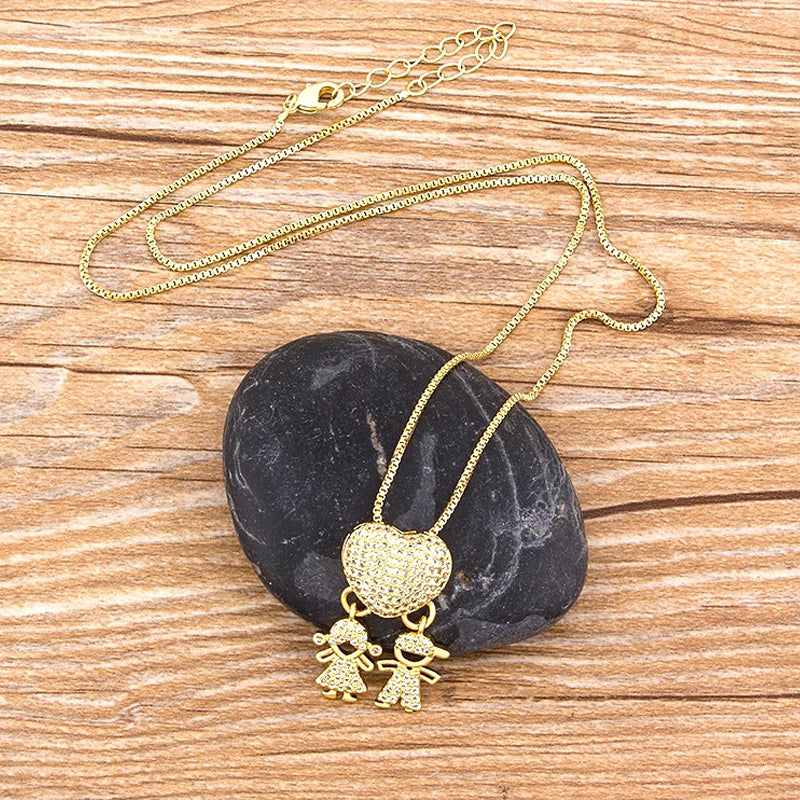 L'amour et mes enfants - Collier d'amour maternel