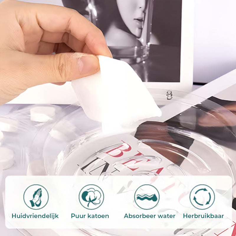 Gecomprimeerde handdoektabletten