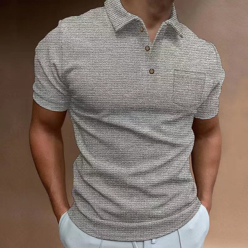 Polo gaufré pour homme