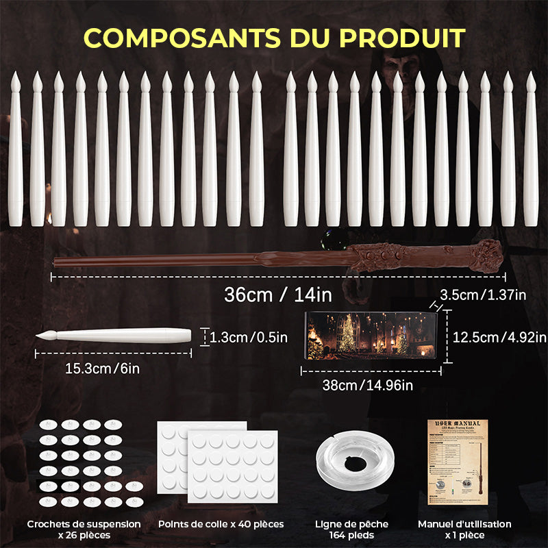 Bougie LED sans Flamme avec Télécommande Magique