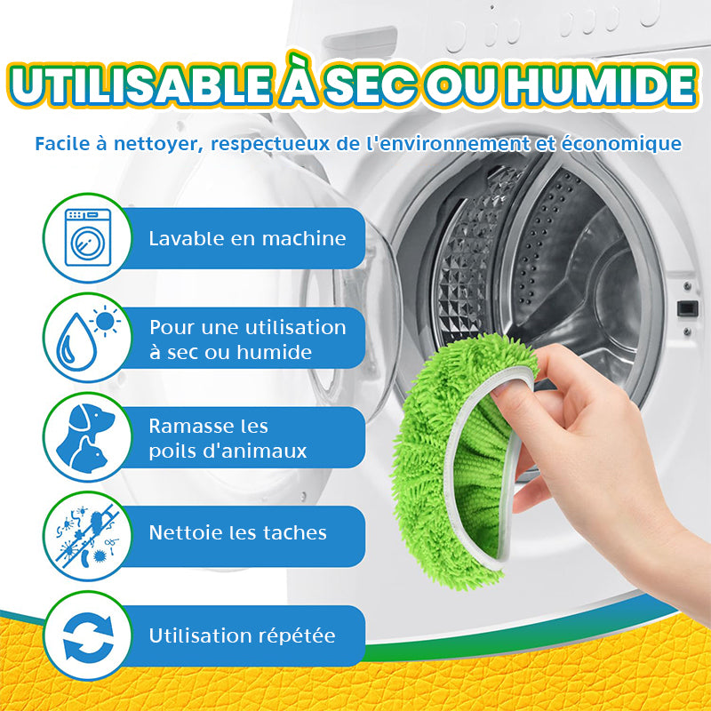 Housses de rechange pour balai chenille pour le nettoyage des sols