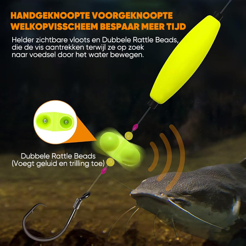Meerval dobber tuigage