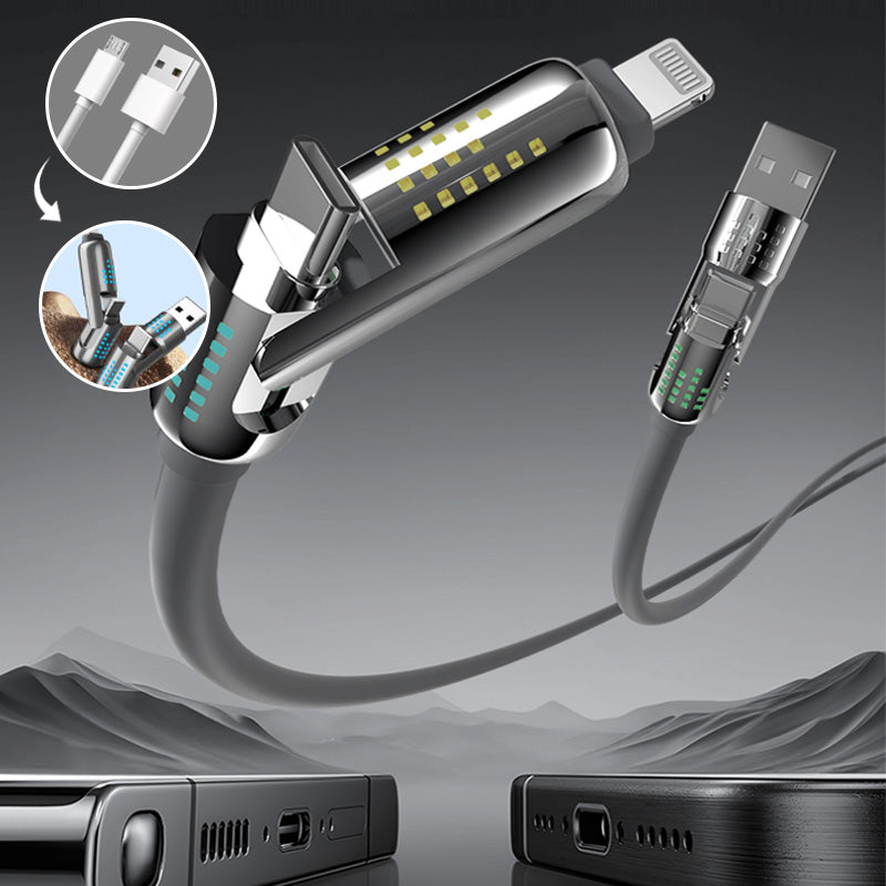 240W 4-in-1 USB-C snellaadkabel