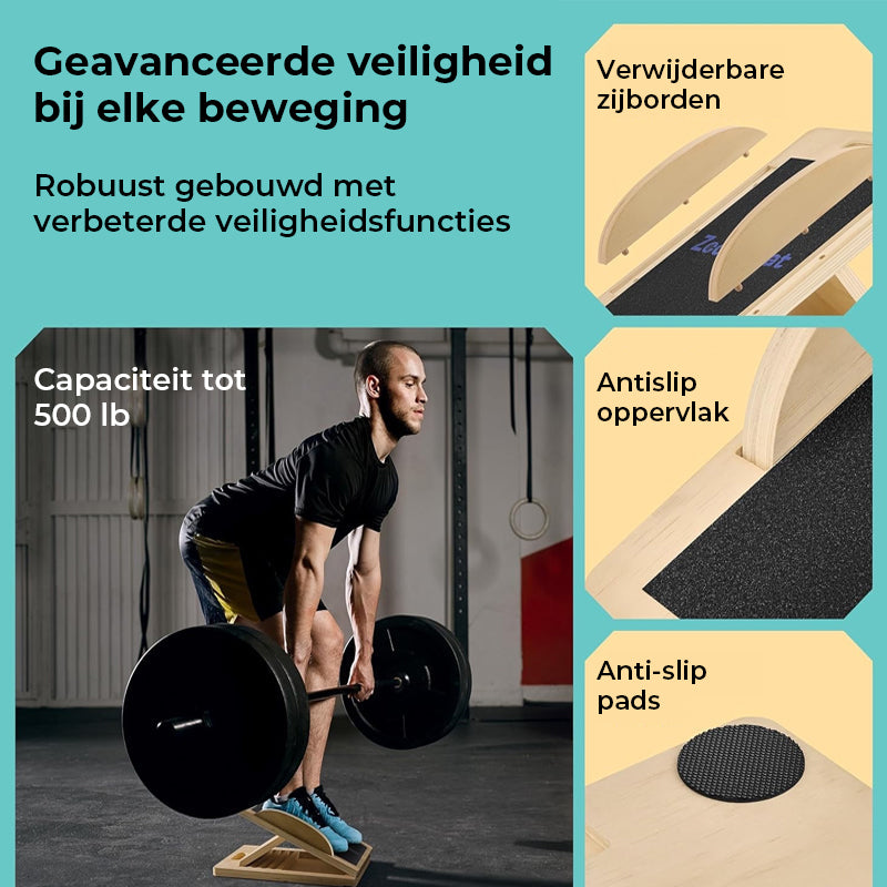 6-hoekige schuine plank & balansplank