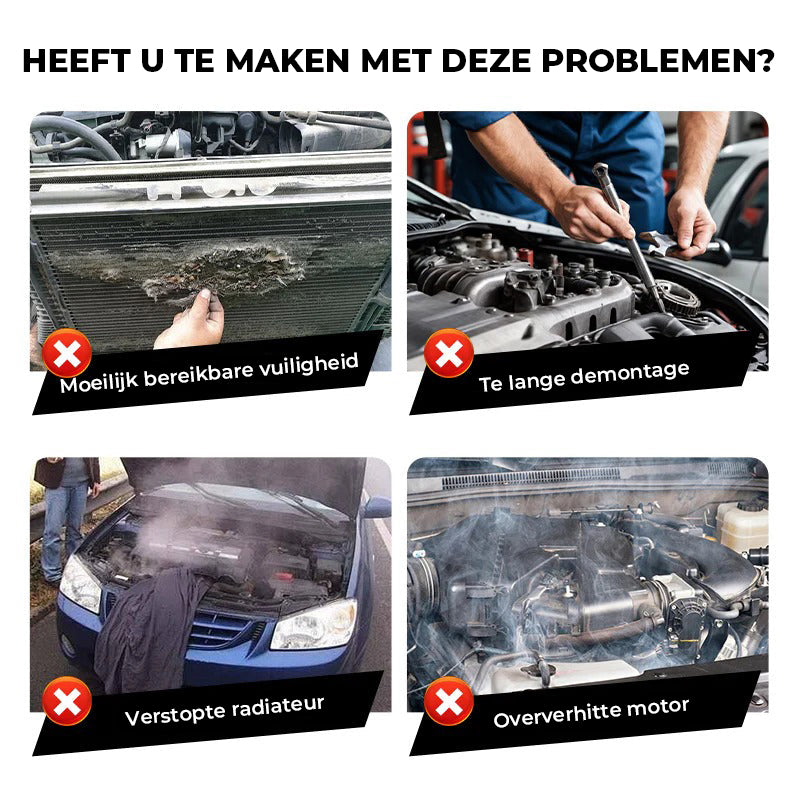Efficiënt reinigingsgereedschap zonder verwijdering