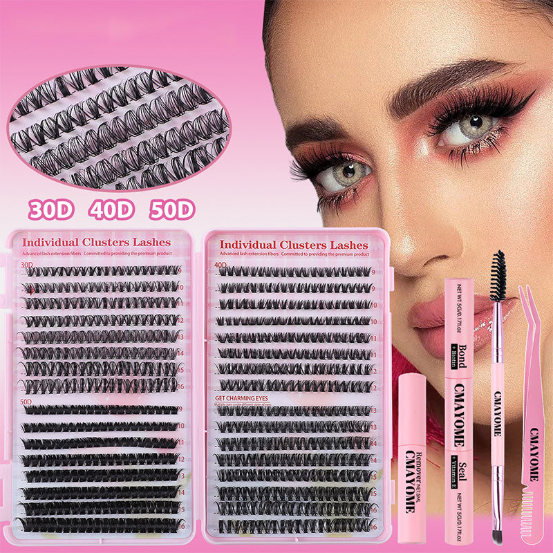 Natuurlijke luchtige set met valse wimperextensions