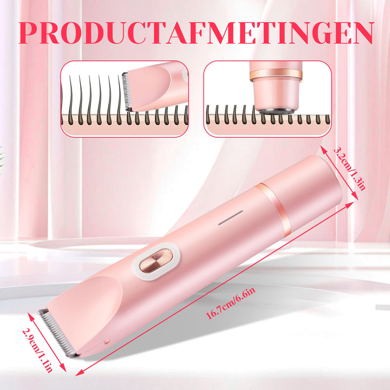 2 in 1 Vrouwen Elektrisch Scheerapparaat