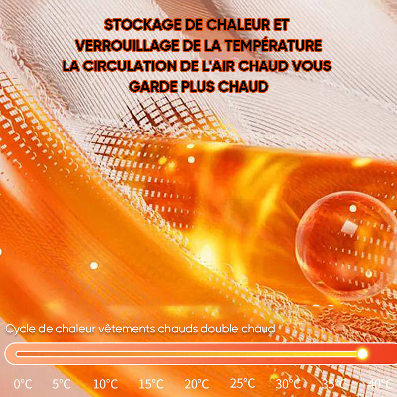 Sous-vêtements thermiques en dentelle avec soutien-gorge intégré 2 en 1