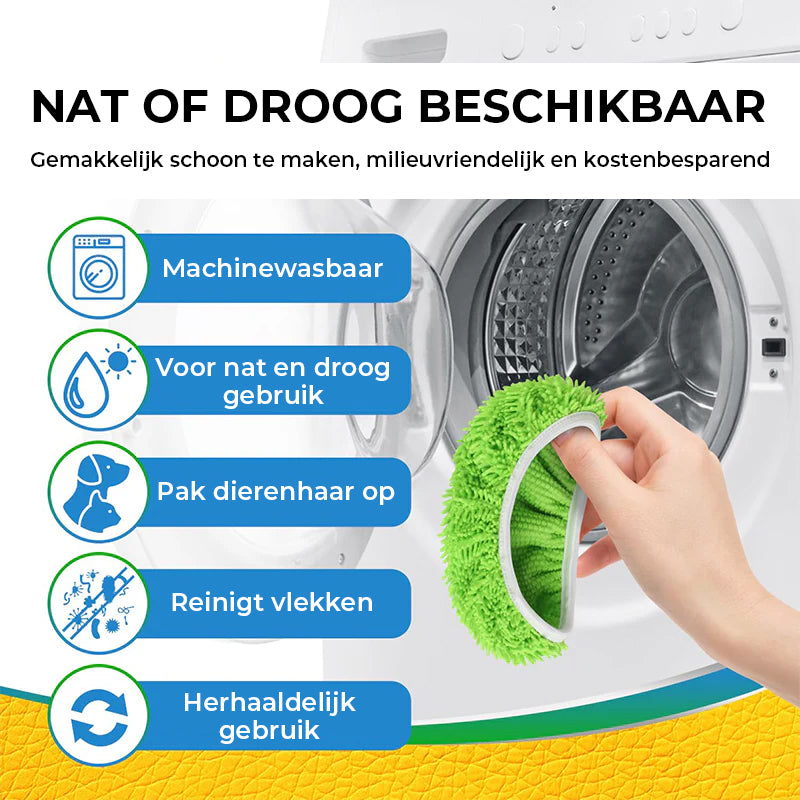 Chenille Mop Navulpads voor Thuisgebruik – Vervangende Mopkoppen voor Vloerreiniging