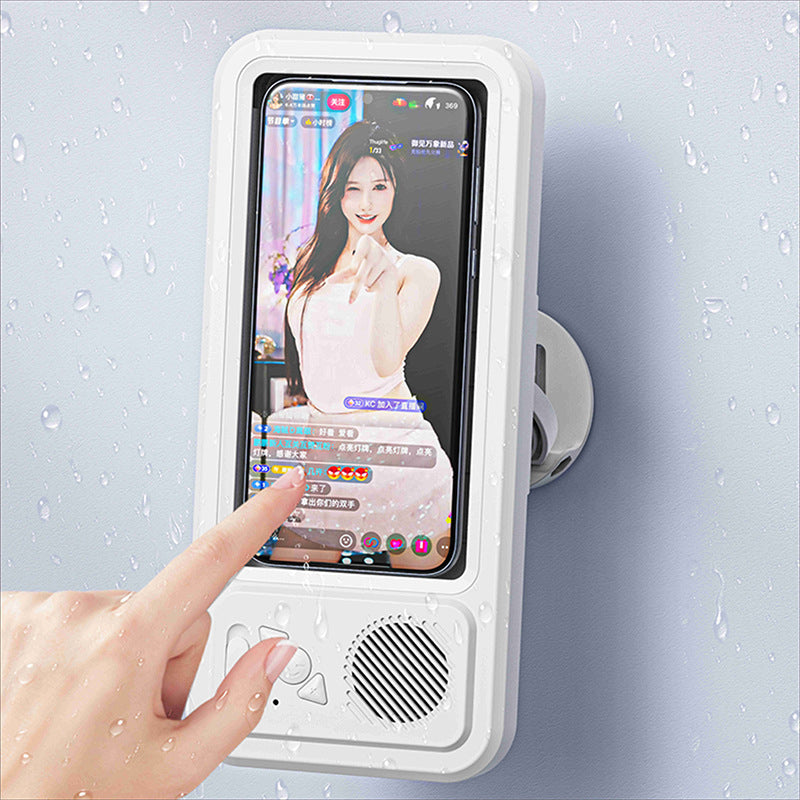 Waterdichte telefooncel voor in de badkamer met Bluetooth-luidspreker