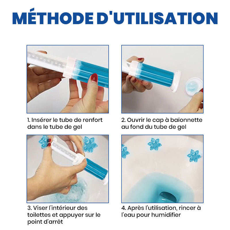 Fleur nettoyante pour toilettes