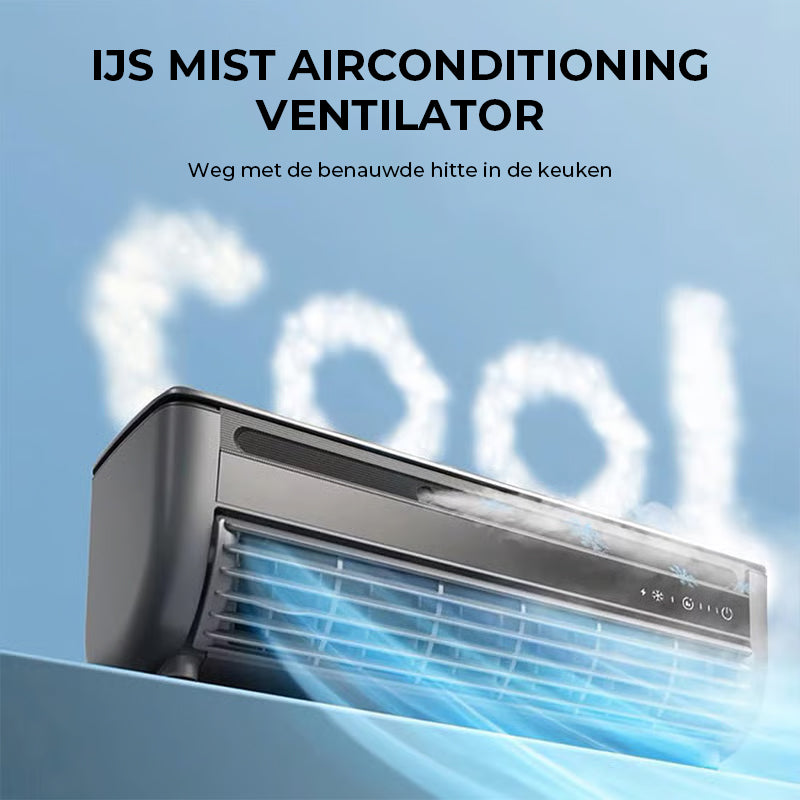 Keukenmuur-airconditioningventilator zonder boren