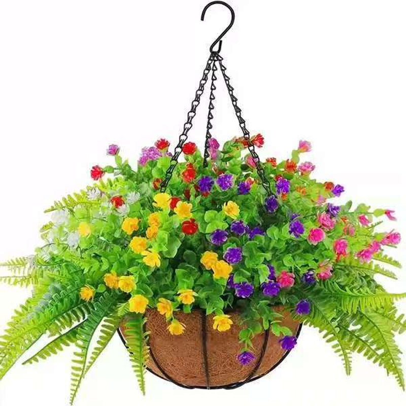Kunstmatige hangbloemen voor buiten