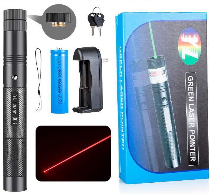 Lampe de poche/pointeur laser rechargeable longue portée