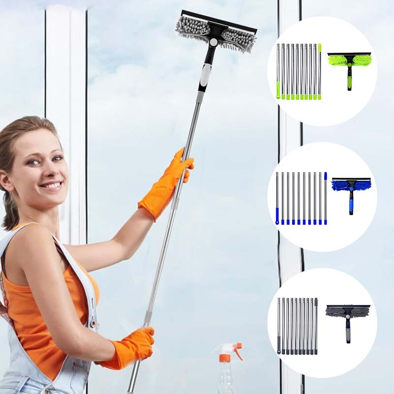 425 cm 2-in-1 intrekbare raamreinigingsborstel en schraperset