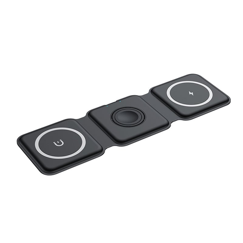 Nieuwe opvouwbare 3-in-1 draadloze oplader