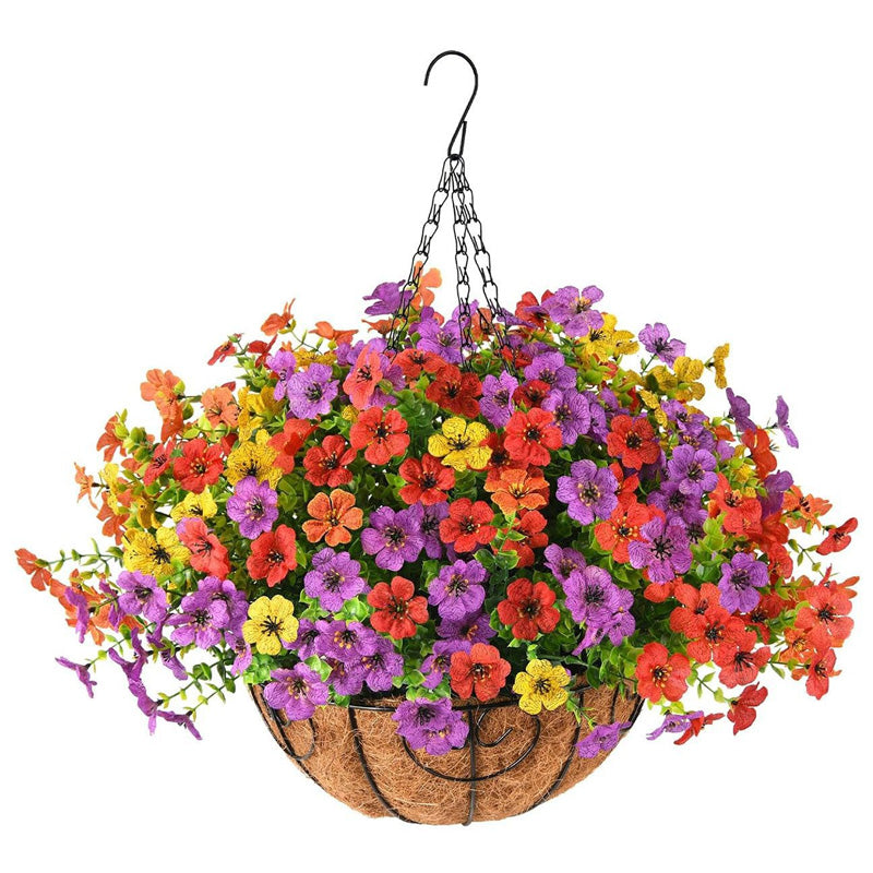 Kunstmatige hangbloemen voor buiten