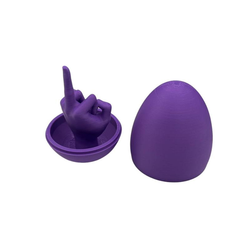 Paasei verrassing - Grappig 3D geprint middelvinger ei