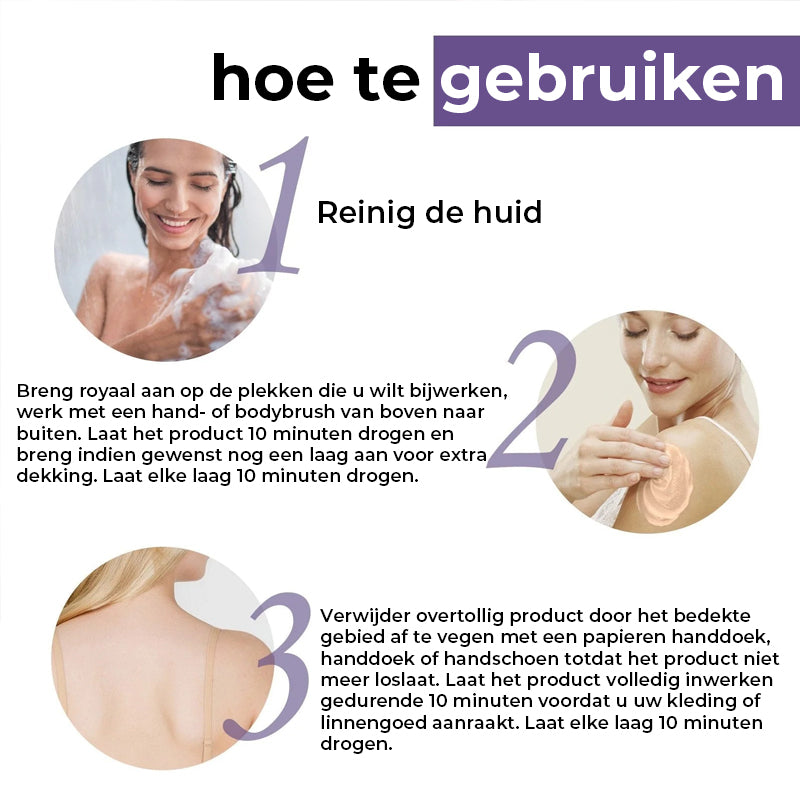 Lichaamsdekkingsperfector – Waterdichte make-up voor benen en lichaam