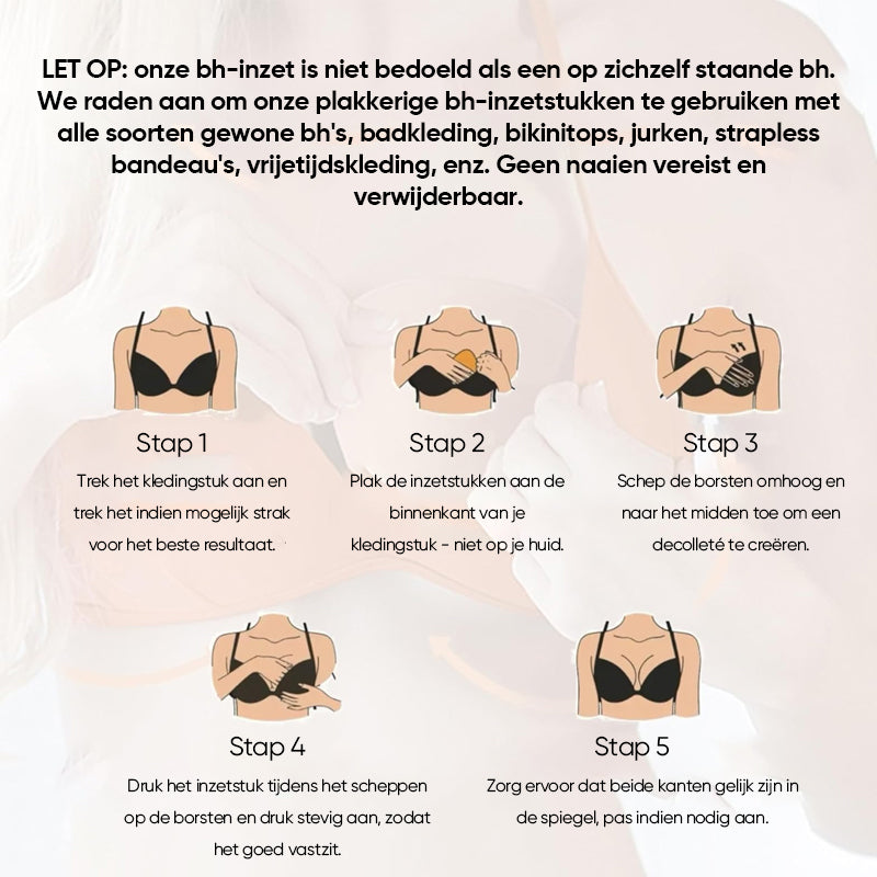 Dubbelzijdige verdikte zelfklevende tepelbedekkers (2 stuks)