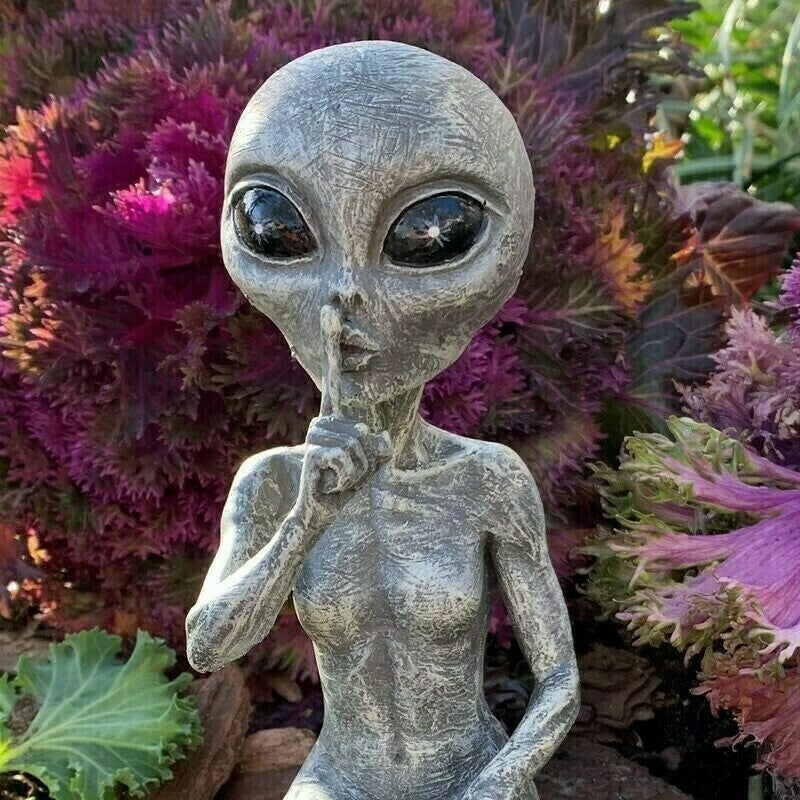 Statue de jardin extraterrestre de l'espace extra-atmosphérique