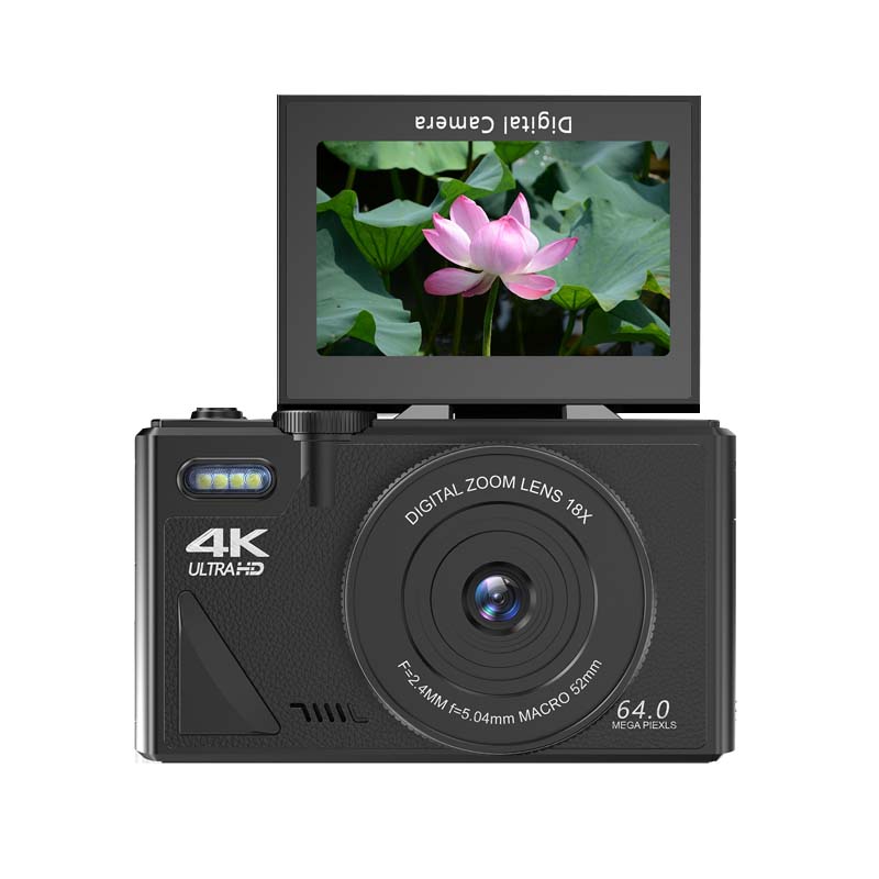 Digitale flip-screencamera met 64 miljoen pixels en hoge definitie