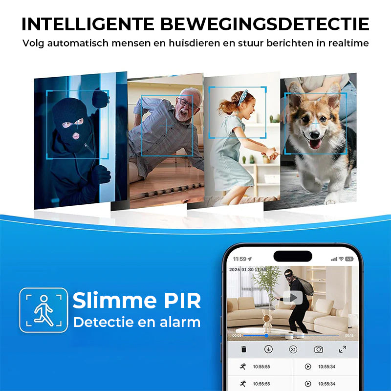 Draadloze binnencamera voor thuisbeveiliging