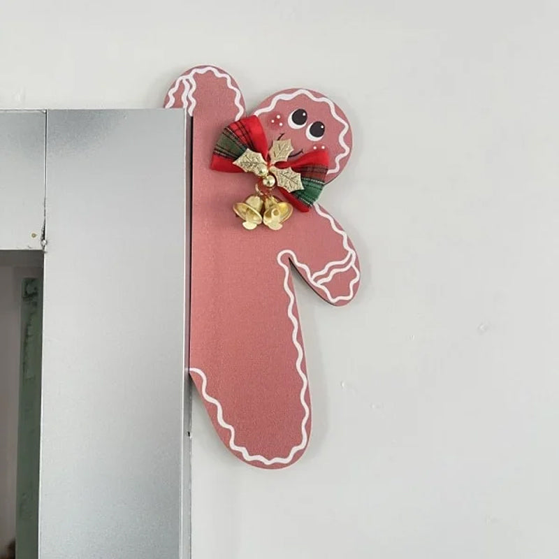 Décoration de cadre de porte bonhomme en pain d'épices