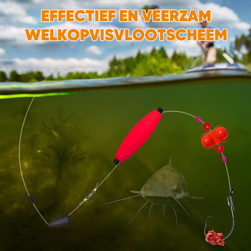 Meerval dobber tuigage