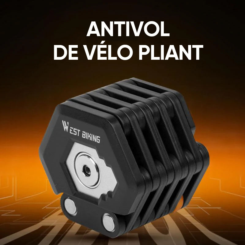 Antivol de vélo pliable à sécurité renforcée